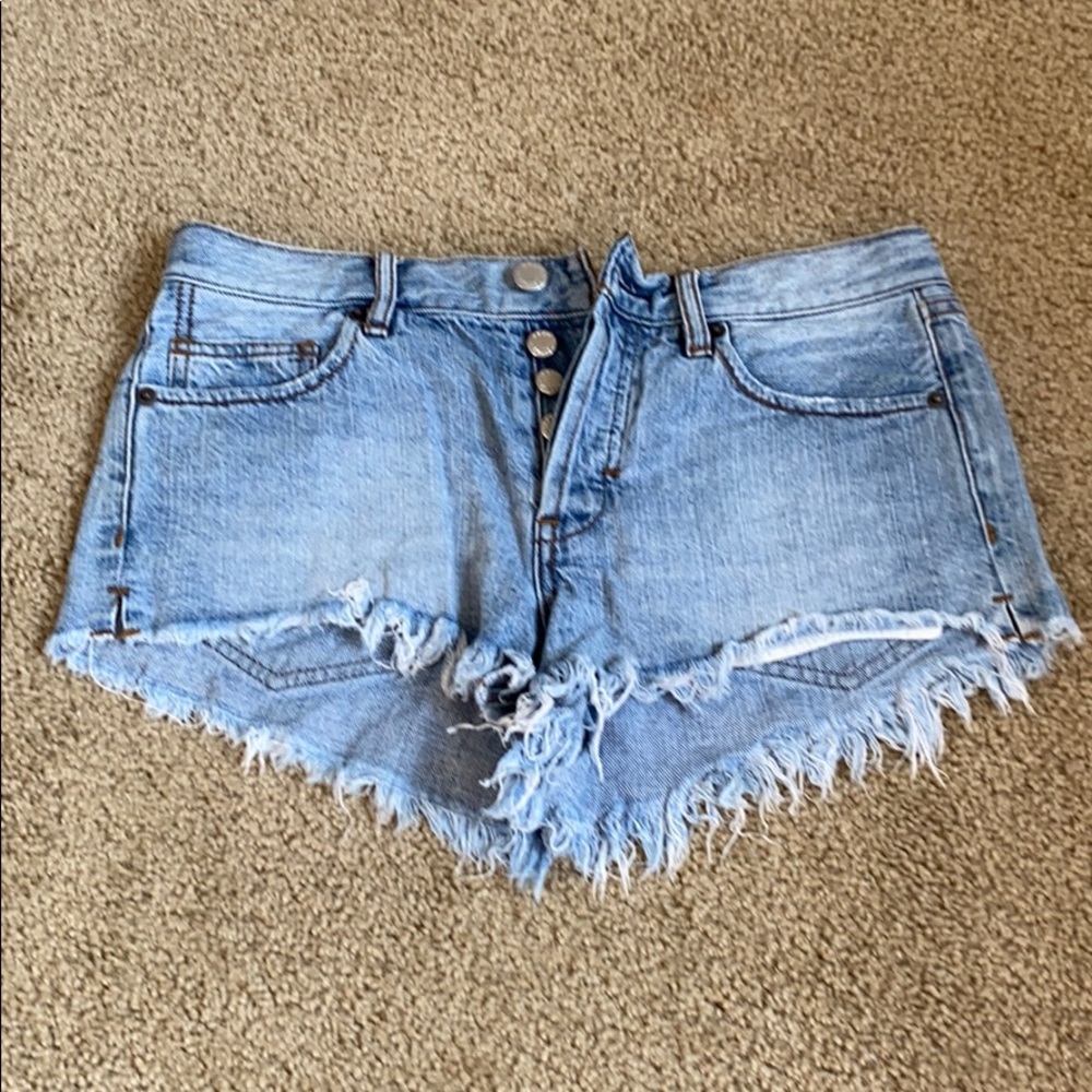 Free People Jean Shorts